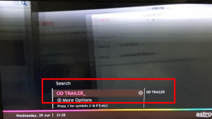 User Interface Guide for OD Trailer Download Step 3